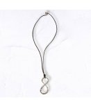 Big Eternity Rope Necklace - Silver Free