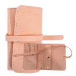 Microfibre Travel Jewellery Roll Pink 20CM