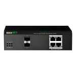 6-PORT Gigabit L2 Cloud Managed Industrial Poe Switch DUX104GPS-2F-IS-C