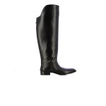 Knee High Leather Boots -black