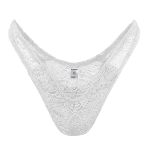 Qoydoy Crossdressing Hiding Gaff Panties Lace Transgender Tucking Shaping Brief Soft Breathable White L