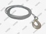 Winch Cable With Forged Snap Hook 10M