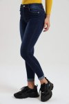 Ladies Blue High Rise Stretch Skinny Jeans
