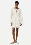 Oversized Tie-detail Dress - Cream