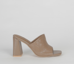 Push In Blocked Heel - 8 Taupe