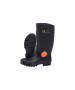 Black/black Knee Length Heavy Duty Steel Toe Recycled Gumboot