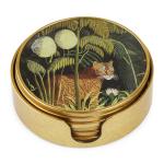 Round Jungle Cat Coaster Set