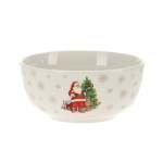 Bowl Porcelain 480ML 13.8XH6.7CM Santa With Tree