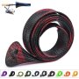 170cm 35mm/67in 1.4in Fishing Rod Socks Sleeve Cover Braided Mesh Reusable Rods Pole Telescopic Protector Bag Fishing Tools Accessories