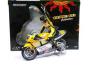 1:12 Minichamps Honda NSR500 Valentino Rossi Figurine & Bike - Team Nastro Azzurro Gp Donington 2000 + Stand