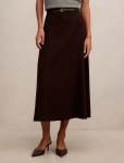 Millie Belted Midi Skirt - 16 Chocolate