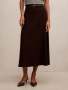 Millie Belted Midi Skirt - 16 / Chocolate