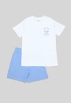 PoP Candy Tee & Short Set- White & Blue