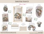 Cot Duvet Bedding Safari Beige Splash