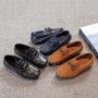 Boys Trendy Slip On Loafers Kids Smart Casual Walking Shoes With Assorted Colors