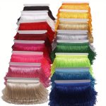 0.91 Meter Long Tassel Fringe Trim 0.91 Meter Multi-colored Lace Ribbon Sewing Trimmings For Curtains & Dresses Ribbon Tassels F