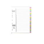 A4 Board Divider 1-31 Pastel Dafrique