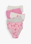 Bow Print Cotton Briefs 5 Pack