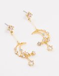 Goldair Gold Plated Cubic Zirconia Butterfly Huggie Earrings