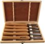 Tork Craft Chisel Set Wood Turning 270MM Hss 5 Piece Wood Case