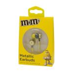 M&m Flat Cord Earphones Yellow