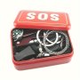 1PC Emergency Survival Kit - Compact Car-mounted Sos Gear For Outdoor Self-rescue Red - Ideal For Halloween Christmas Valentine's Ramadan Independence Day