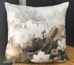 White And Grey Floral Scatter Cushion