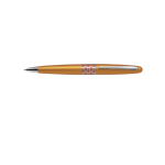 Pilot Pen Mid Range Ballpoint Medium Orange Flower Barrel Black Ink