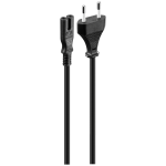 Volkano Presto Series Power Cable 2-PIN Figure 8 To Type-c Euro 1.2M 5A - Black VK-8145-BK