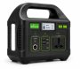 200W Portable Power Station 128WH Lithium Battery Backup With Pure Sine Wave Ac Output USB Usb-c Dc Ports & LED Light Rechargeable Power Supply F