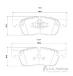 Kbc Brake Pads Front For Jaguar Land Rover