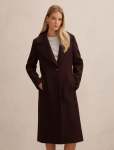 Danielle Single Breasted Coat - 16 Berry