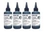 Bulk Ink 100ML Bottle For Inkjet Printers Only Black Color Pack Of 4