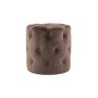 Brown Velvet Ottoman