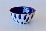 Small Blue & White Blob Bowl 8X16CM