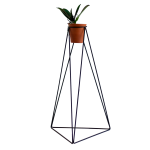Pyramid Planter Stand - Medium - White Textured