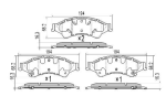 Stone Brake Pad Set – Front SP89500