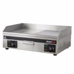 Flat Top Griddle Half Ribbed Electric 600MM