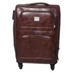 Smte Leather Suitcase 23 Lnch Dark Brown