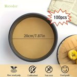 Round Non-stick Baking Parchment Paper For Round Cake Pan 8" 20CM Non-stick Cake Pan Parchment Liners For Baking Grilling Steam