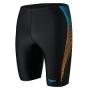 Speedo Men's Tech Panel Jammer - W34 / Black/ Mango