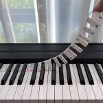 Rainbow-colored Silicone Piano Keyboard Note Labels - A Beginner's Guide To Learning Piano Notes - Reusable & No Stickers Needed