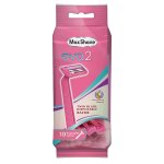 Max-shave Lady 2BLADE Disposable Razor 10 Piece