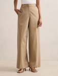Sophia Petite Wide Leg Pants - 16 Milk Coffee