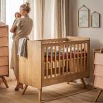 Vintage Cot Bed 60X120CM Oak