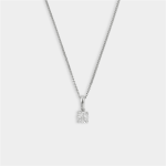Sterling Silver Lab Grown Diamond Womens Illusion Solitaire Pendant