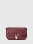 Carly Curve Lock Shoulder Bag - 0 Burgundy