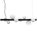 Fantasy Chandelier 8 Light Black Gold - Gold