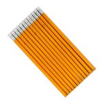 Yellow Barrel Rubber-tipped Pencils 12’S Hb X 12