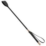Leather Horse Riding Crop Whip For With Double Slapper Equestrian Training
